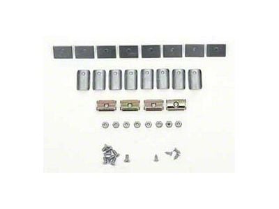 Chevy Beltline Molding Clip Set, Stainless Steel, Lower, 4-Door Sedan, 210, 1955-1957