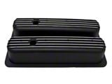 Chevy Big Block Tall Valve Covers, Polished, Black Finned