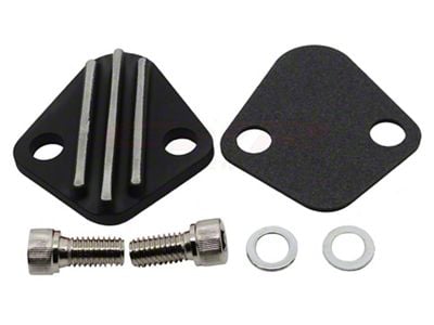 Fuel Pump Block-Off Plate, Black