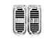 Billet Door Jamb Vents with Engraved Flag; Machined Finish (72-76 Caprice, Impala)