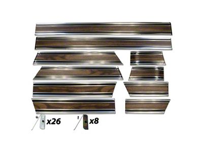 Chevy Blazer Bed Molding, Wood Grain, Lower, Front, Right, 1969-1972