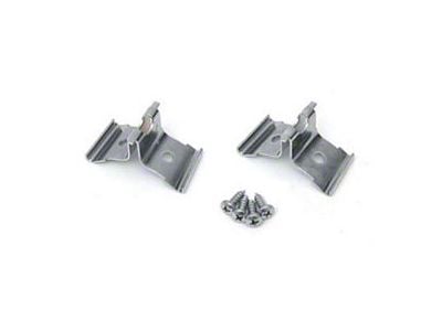 Chevy Corner Fin Molding Clips, Stainless Steel, 1957