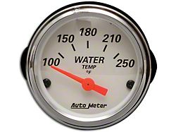 Auto Meter Arctic White Series 2-1/16-Inch Water Temperature Gauge; 100-250 Fahrenheit