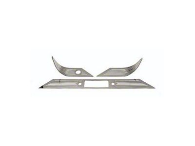 Chevy Dash Trim Set, Billet Aluminum, 1955-1956