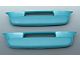 Chevy Door Armrests, Turquoise, Bel Air, 1957