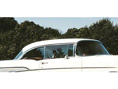 Chevy Door Glass, Installed In Frame, Clear, 2-Door Hardtop& Convertible, Right, 1955-1957