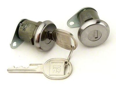 1956 Hdtp Or Conv & 1957 4 Dr Hdtp Door Lock Set Late Keys (Bel Air Convertible)