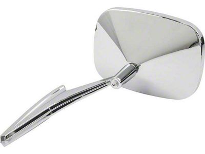 Door Mirror; Chrome; Driver Side (68-72 Biscayne, Brookwood, Caprice, Estate, Impala)