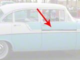 Chevy Front Door Molding, Bel Air, Left Lower Or Right Upper, For 4-Door Sedan Or Wagon, Show Quality, 1956