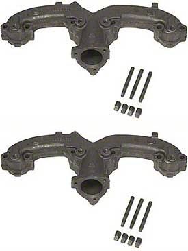 Ecklers Exhaust Manifolds,Rams Horn,Small Block,2,55-57