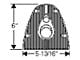 Chevy Firewall Seal, Steering Column, Except Power Brakes, 1949-1954