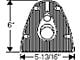 Chevy Firewall Seal, Steering Column, Except Power Brakes, 1949-1954