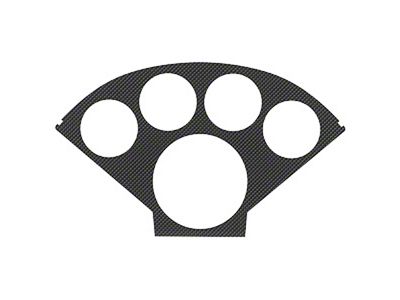 Chevy Gauge Panel Insert, Autometer Nostalgia Series, BlackCarbon Fiber Look, 1955-1956