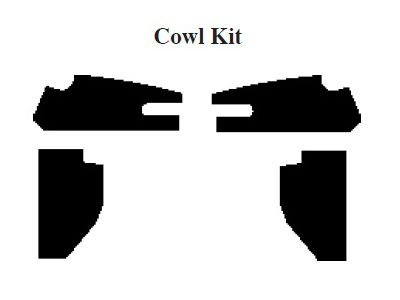 Chevy & GMC Suburban Insulation, Quiet Ride, Cowl Kit, 1947-1953 (Suburban)