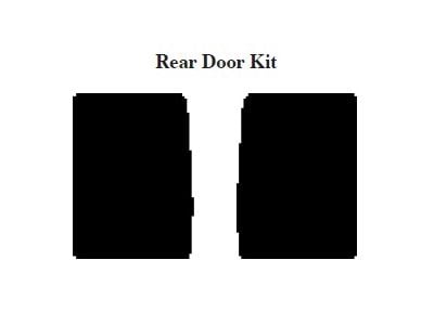 Chevy & GMC Suburban Insulation, Quiet Ride, Rear Door Kit,1947-1953 (Suburban)