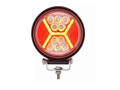 Chevy-GMC Truck 4.5 inch 24 High Power LED Work Light With X Light Guide, Red