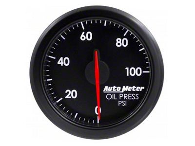 Auto Meter AirDrive Series 2-1/16-Inch Oil Pressure Gauge; 100-300 Fahrenheit