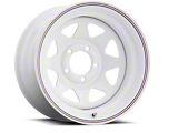 Chevy-GMC Truck Cragar Style 310 Wheel, White, 15x8, 5x5 Bolt Pattern