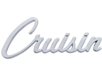 Chevy/GMC Truck Cruisin Script Emblem, Chrome