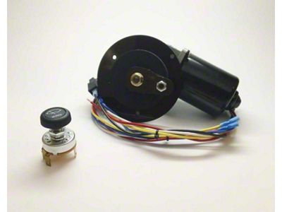 Chevy & GMC Truck Electric Wiper Motor, Replacement, Flat Mount, 1960-1966