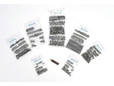 Hex Head Bed Bolt Kit,Stepside Long Bed,S/S,60-66