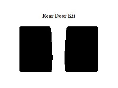 Chevy & GMC Truck Insulation, Quiet Ride, Rear Door Kit, Panel Delivery Truck, 1947-1953 (Panel Delivery)