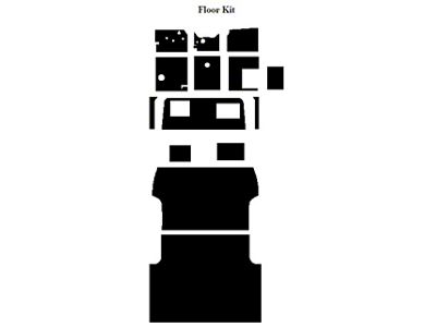 Chevy & GMC Truck Insulation, Quiet Ride, Rear Floor Kit, Panel Delivery Truck, 1947-1953 (Panel Delivery)