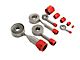 Corvette Hose Cover Kit, Universal Stainless Steel With Red Clamps