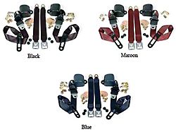 Chevy & GMC Truck Seat Belt Kit, Three Point, For Bench Seat, With Retractors, 1968-1987