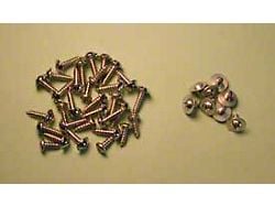 Chevy Hardtop Flipper & Upper Quarter Channel Mounting Screws, 2-Door, 1955-1957