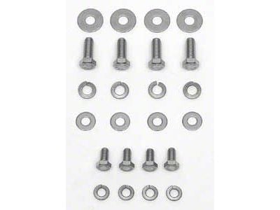 Chevy Hood Hinge Bolts & Washers, Stainless Steel, 1955-1956