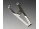 Chevy Hood Latch Vertical Support, Polished Billet Aluminum, 1955