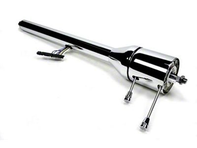 Chevy ididit Chrome Tilt Steering Column, Floor Shift, 1955-1956