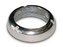 Chevy Ignition Switch Bezel Nut, Polished Stainless Steel, 1955-1956