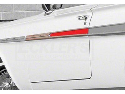 Chevy Impala Door Moldings, Complete, 1961 (Impala Sports Coupe, Two-Door)