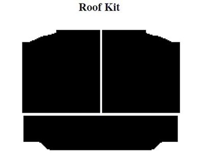 Chevy Impala Insulation, QuietRide, AcoustiShield, Roof Kit, Coupe, 1959-1960