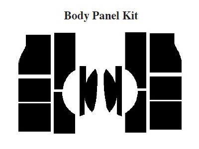 Chevy Insulation, QuietRide, AcoustiShield, Body Panel Kit,Panel Delivery Truck, 1954-1955 (Panel Delivery)