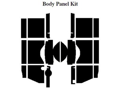 Chevy Insulation, QuietRide, AcoustiShield, Body Panel Kit,Panel Delivery Truck, 1967-1972 (Panel Delivery)