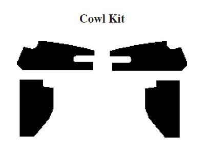 Chevy Insulation, QuietRide, AcoustiShield, Cowl Kit, PanelDelivery Truck, 1954-1955 (Panel Delivery)