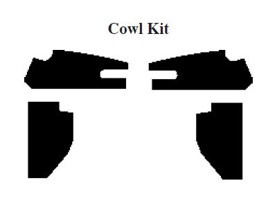 Chevy Insulation, QuietRide, AcoustiShield, Cowl Kit, Sububan, 1954-1955 (Suburban)