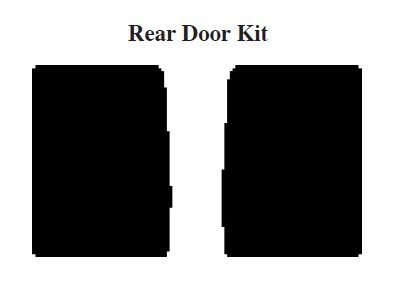 Chevy Insulation, QuietRide, AcoustiShield, Rear Door Kit, Panel Delivery Truck, 1954-1955 (Panel Delivery)