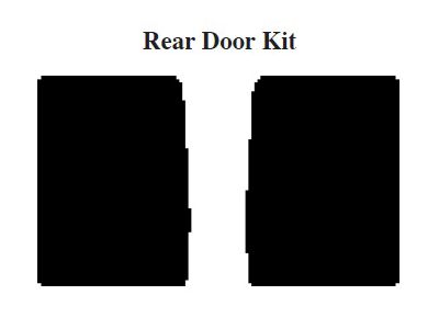 Chevy Insulation, QuietRide, AcoustiShield, Rear Door Kit, Panel Delivery Truck, 1955-1959 (Panel Delivery)