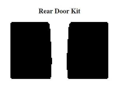 Chevy Insulation, QuietRide, AcoustiShield, Rear Door Kit, Suburban, 1954-1955 (Suburban)