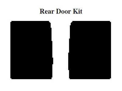 Chevy Insulation, QuietRide, AcoustiShield, Rear Door Kit, Suburban, 1955-1959 (Suburban)