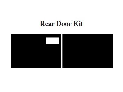 Chevy Insulation, QuietRide, AcoustiShield, Rear Door Kit, Suburban, 1967-1972 (Suburban)