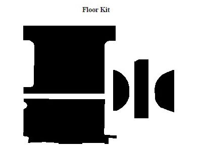 Chevy Insulation, QuietRide, AcoustiShield, Rear Floor Kit,Suburban, 1967-1972 (Suburban)