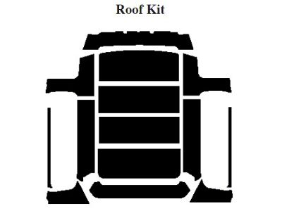 Chevy Insulation, QuietRide, AcoustiShield, Roof Kit, Blazer, 1967-1972