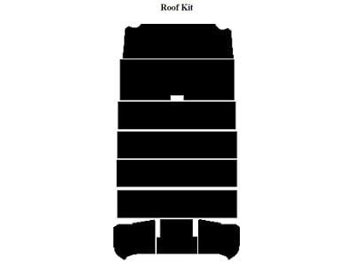 Chevy Insulation, QuietRide, AcoustiShield, Round Window Roof Kit, Panel Delivery Truck, 1954-1955 (Panel Delivery)