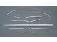 Chevy Interior Door & Side Panel Trim Set, Stainless Steel,2-Door Hardtop, Bel Air, 1955 (Bel Air Sports Coupe)