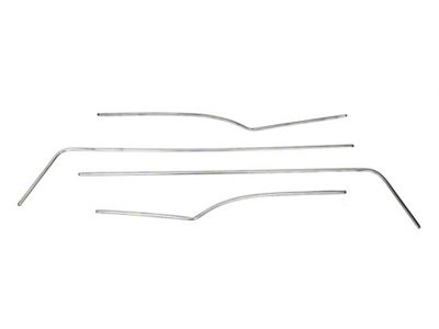 Chevy Interior Door & Side Panel Trim Set, Stainless Steel,210 2-Door Hardtop, 1956 (210 Club & Sports Coupe)